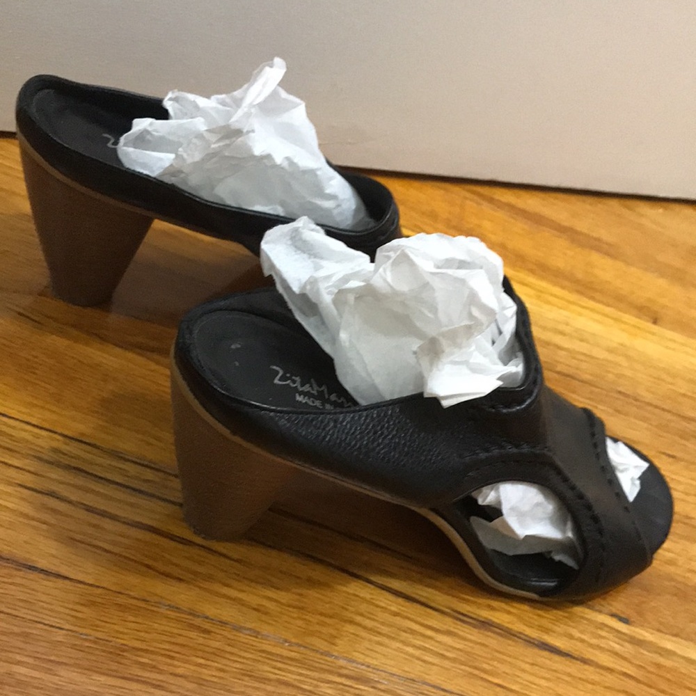 Open Toe Leather Mules - image 4